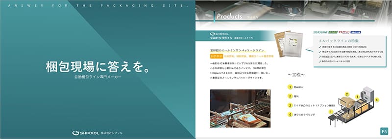 株式会社シプソル 「自動梱包機」紹介資料・導入事例